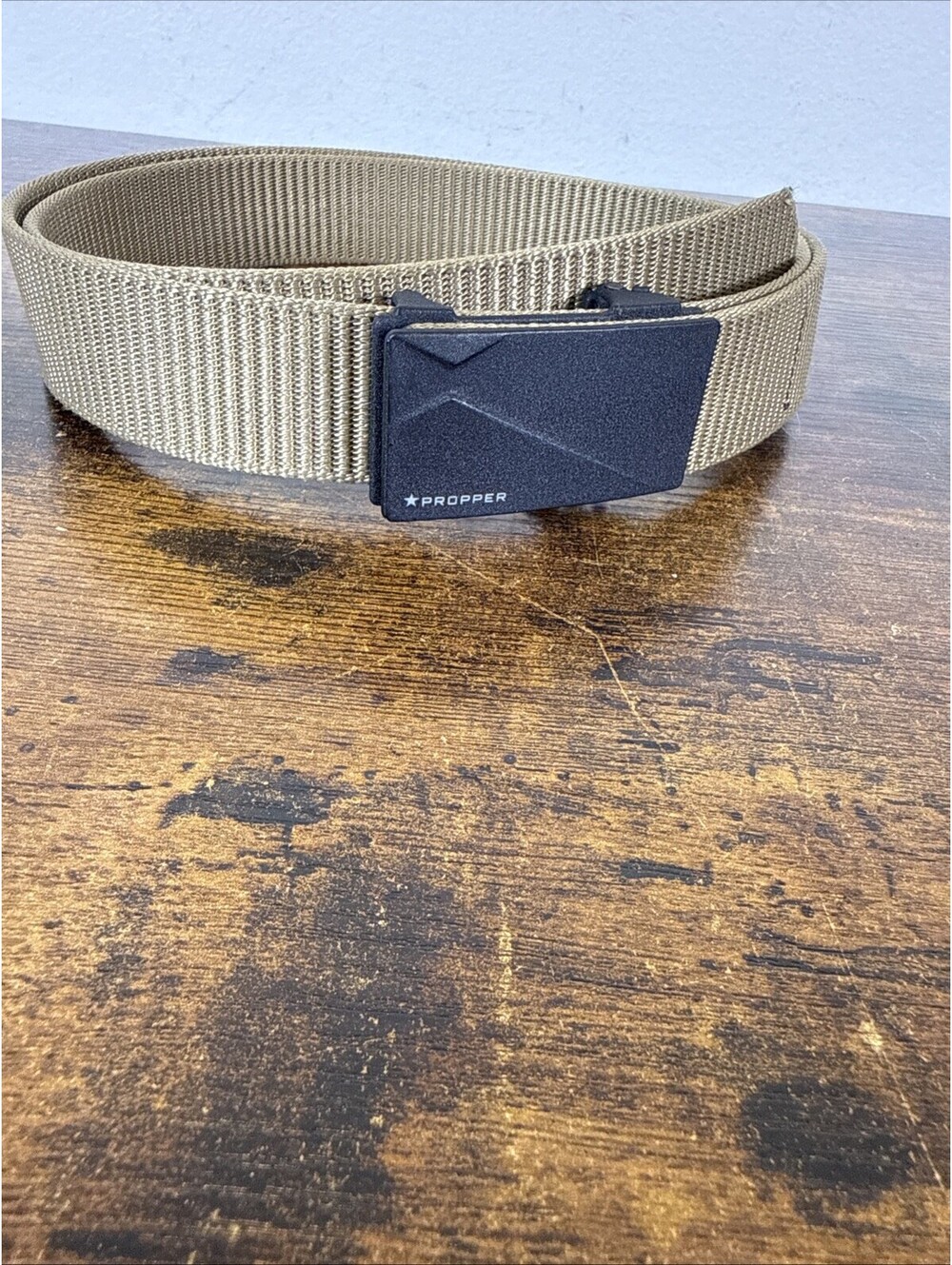 Propper Tactical Duty Belt F5666 – Army Tan 1¼" Click Buckle, Size Large, EUC